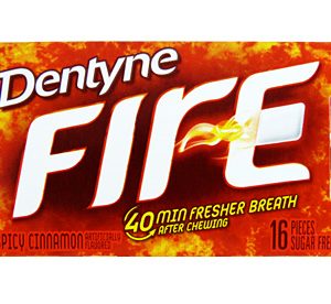 Dentyne Fire Gum Spicy Cinnamon 16 Pack 24g