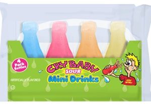 Cry Baby Wax Sour Mini Drinks 4 Pack 39g