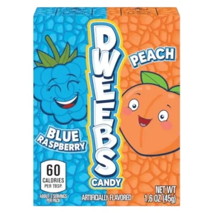Dweebs Blue Raspberry & Peach 45g