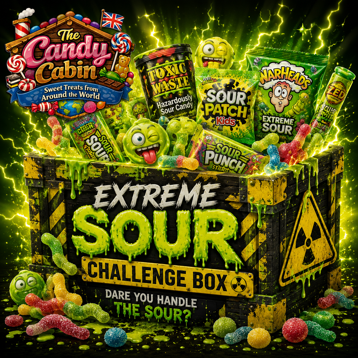 💀 Extreme Sour Challenge Box