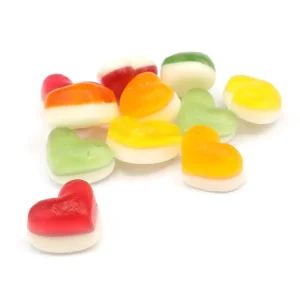 Mini Gummy Hearts Sweet Tub 100g